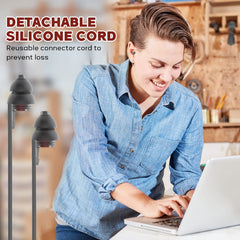 Softvox ear protection provides 25 dB noise reduction for loud workspaces.