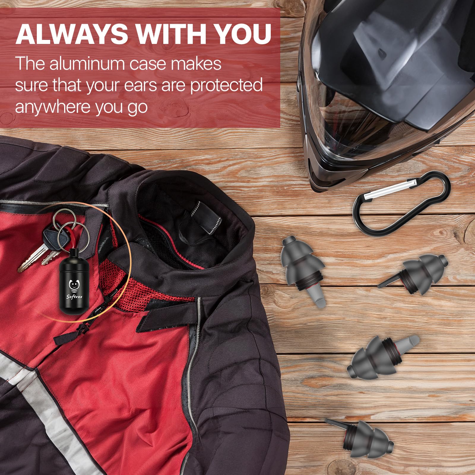 Softvox pull-tab design enables quick, easy insertion and removal.