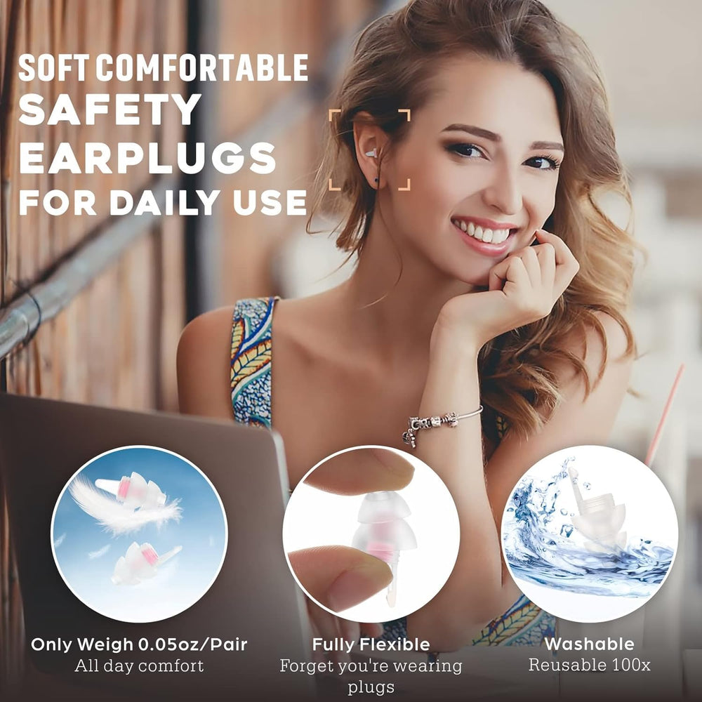 Softvox reusable ear plugs are washable for easy cleaning and reuse