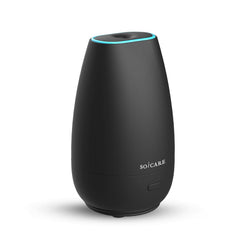 SOICARE car diffuser front view with soothing mist for travel comfort