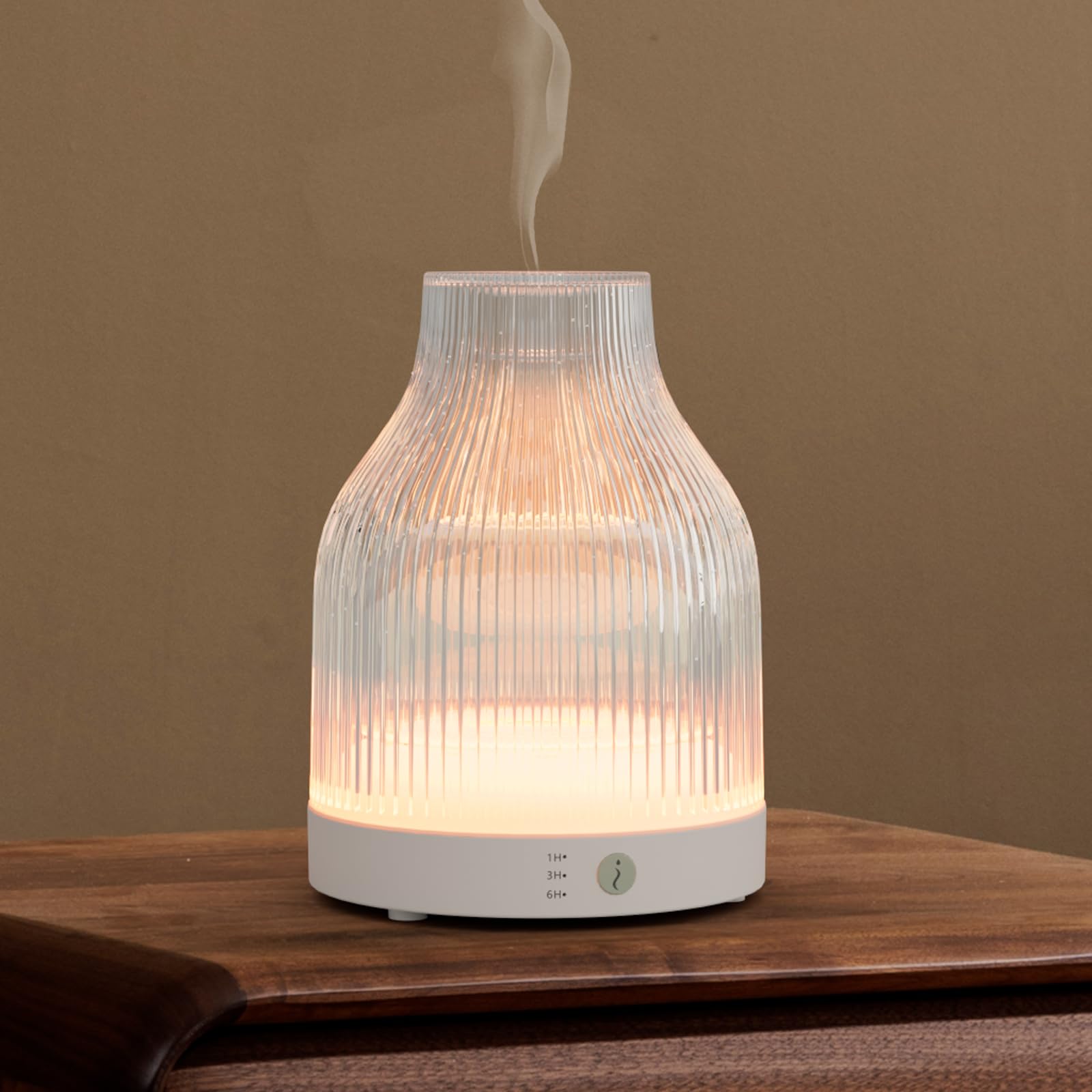 SOICARE glass reservoir diffuser 200ml in an elegant living room for calm ambiance