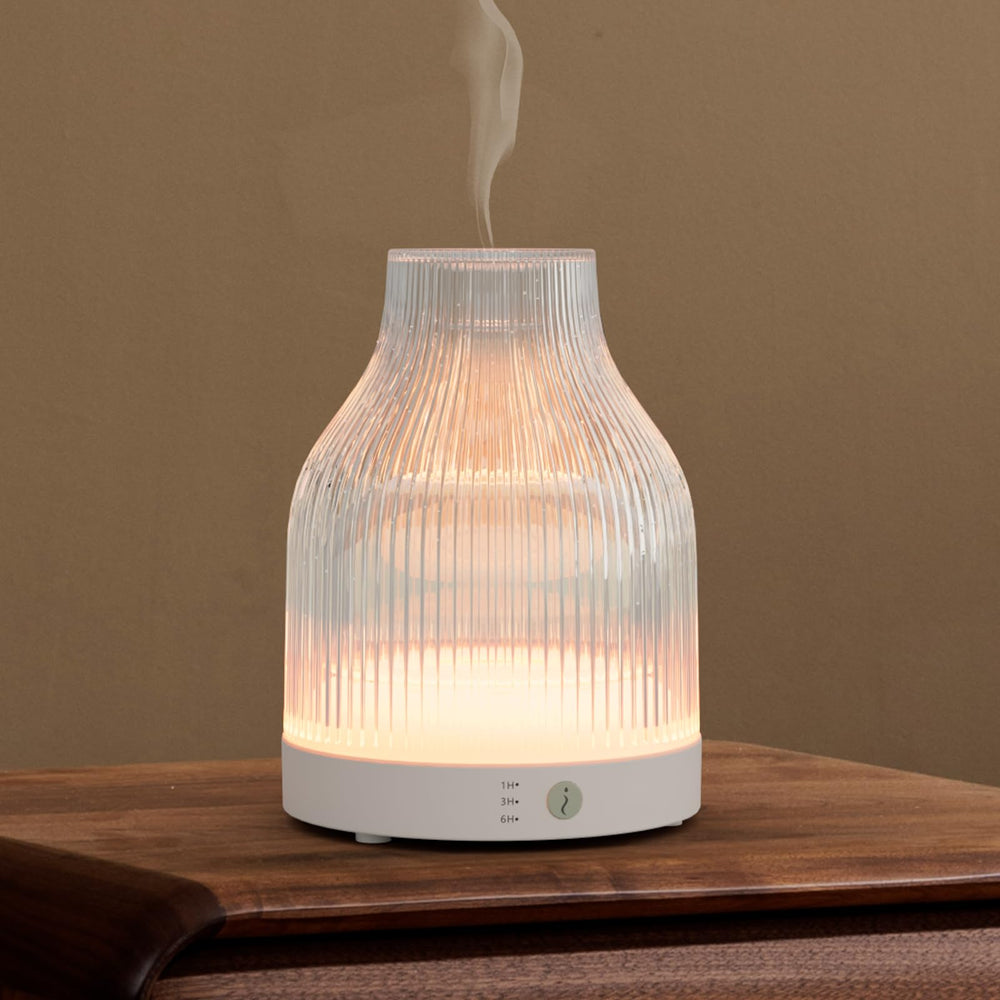 SOICARE glass reservoir diffuser 200ml in an elegant living room for calm ambiance