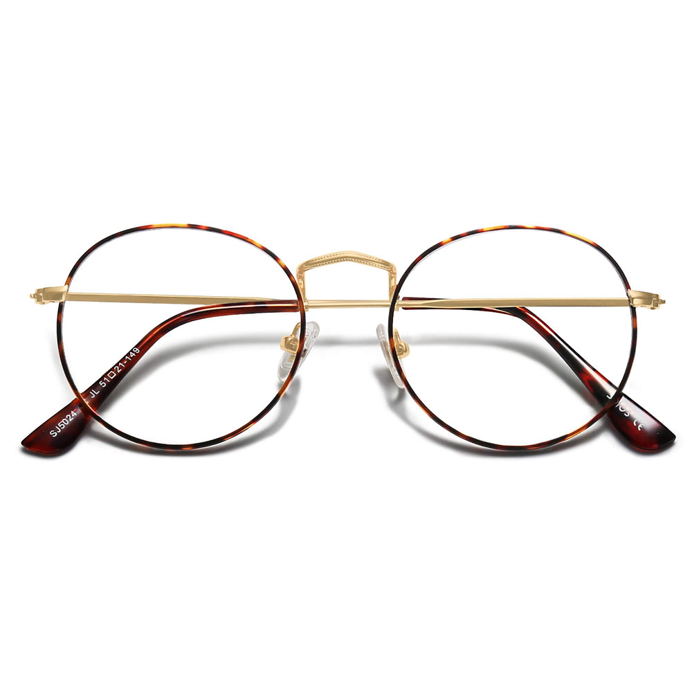 Sojos bloqueadores de luz azul, armazón redondo para uso prolongado frente a pantallas