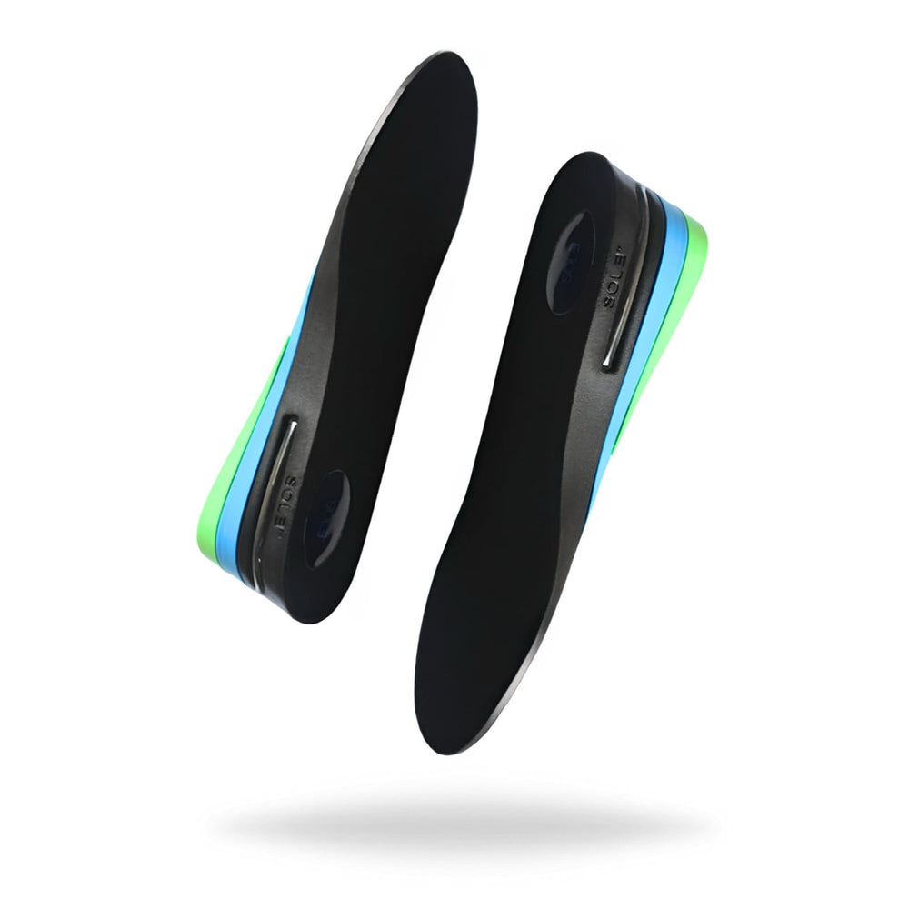 SOL3 Height Increase Insole worn in sneakers shows subtle lift for confidence.
