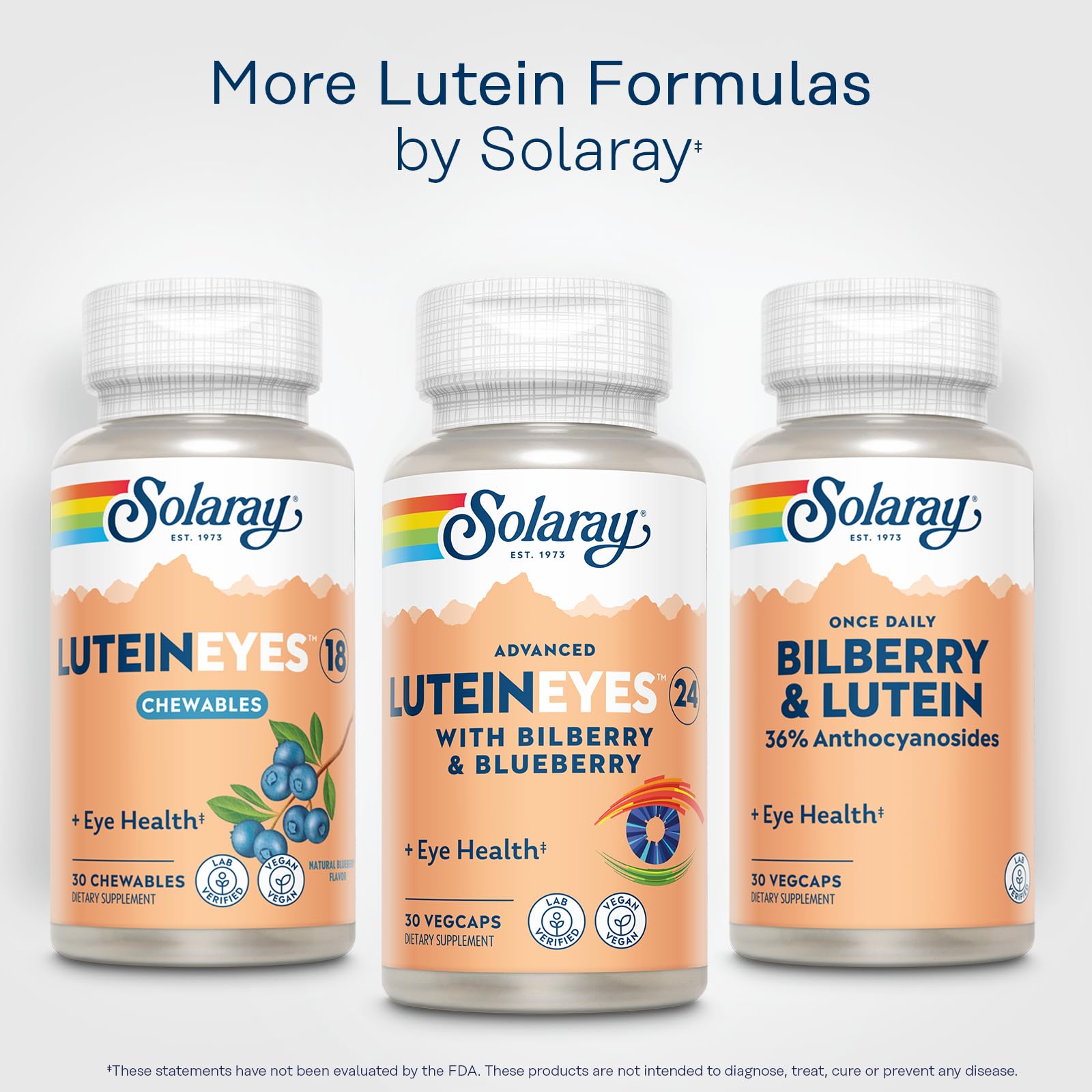 SOLARAY 30 servings VegCaps box signals long-term daily supplementation