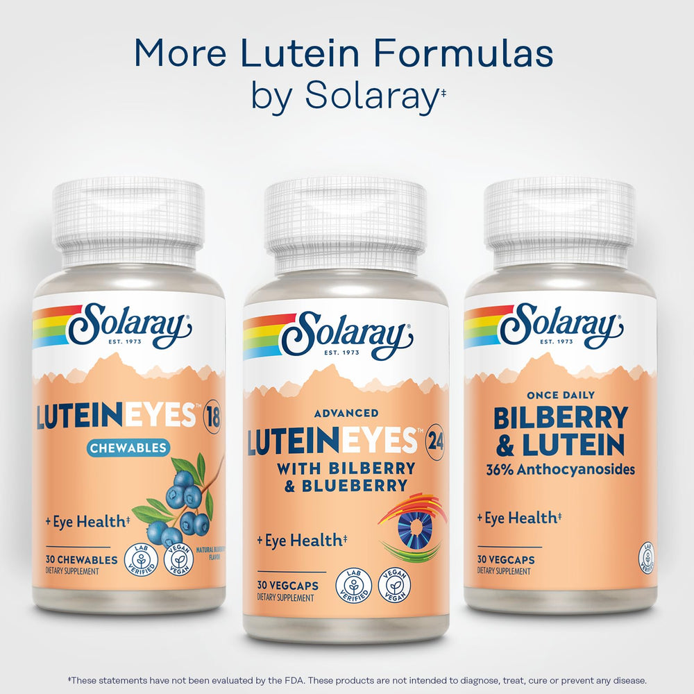SOLARAY 30 servings VegCaps box signals long-term daily supplementation