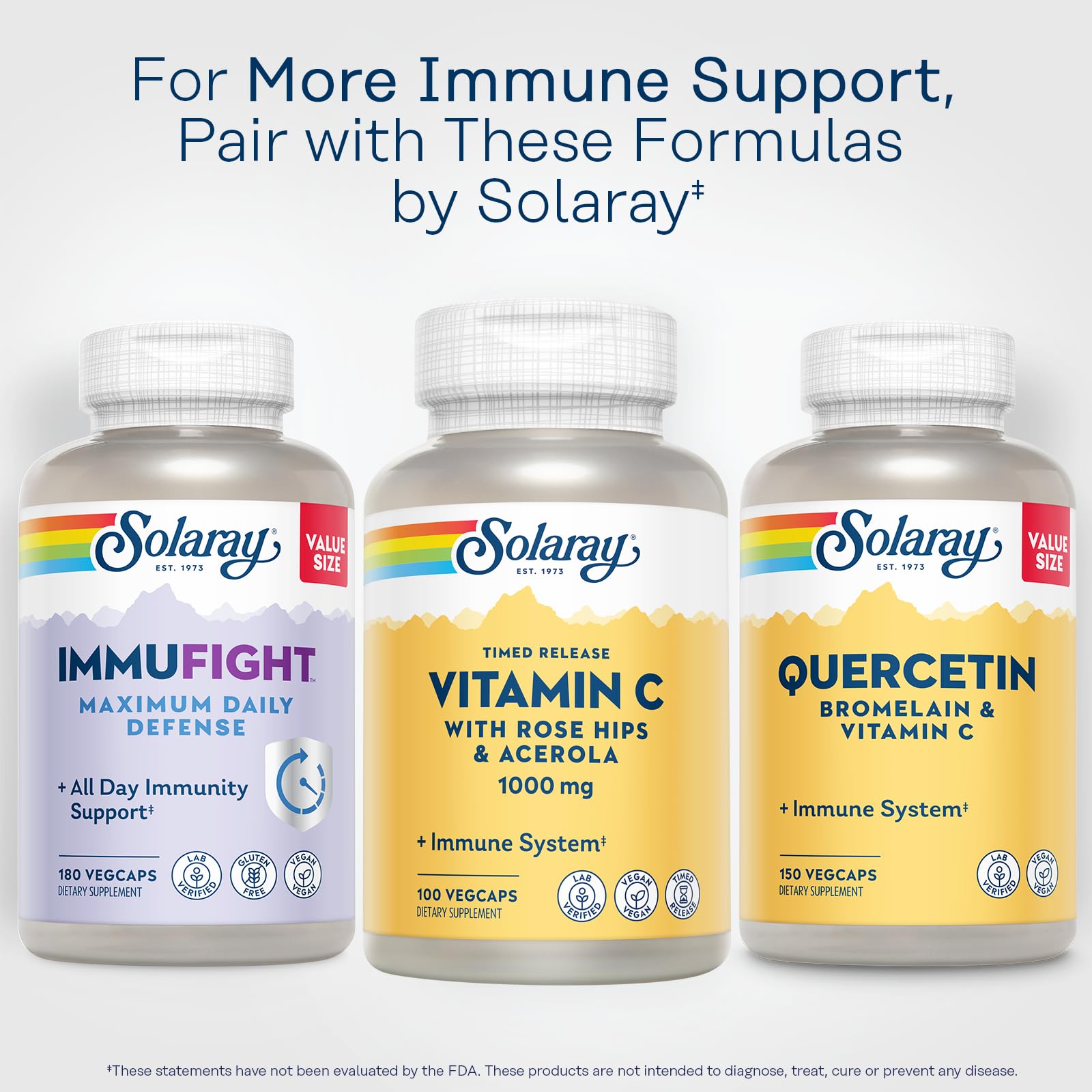 Solaray 60-day money-back guarantee label for customer assurance.