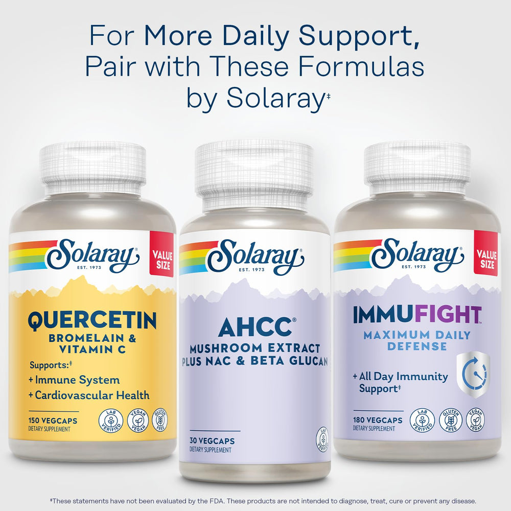 SOLARAY AHCC with NAC beta glucan for overall wellness.