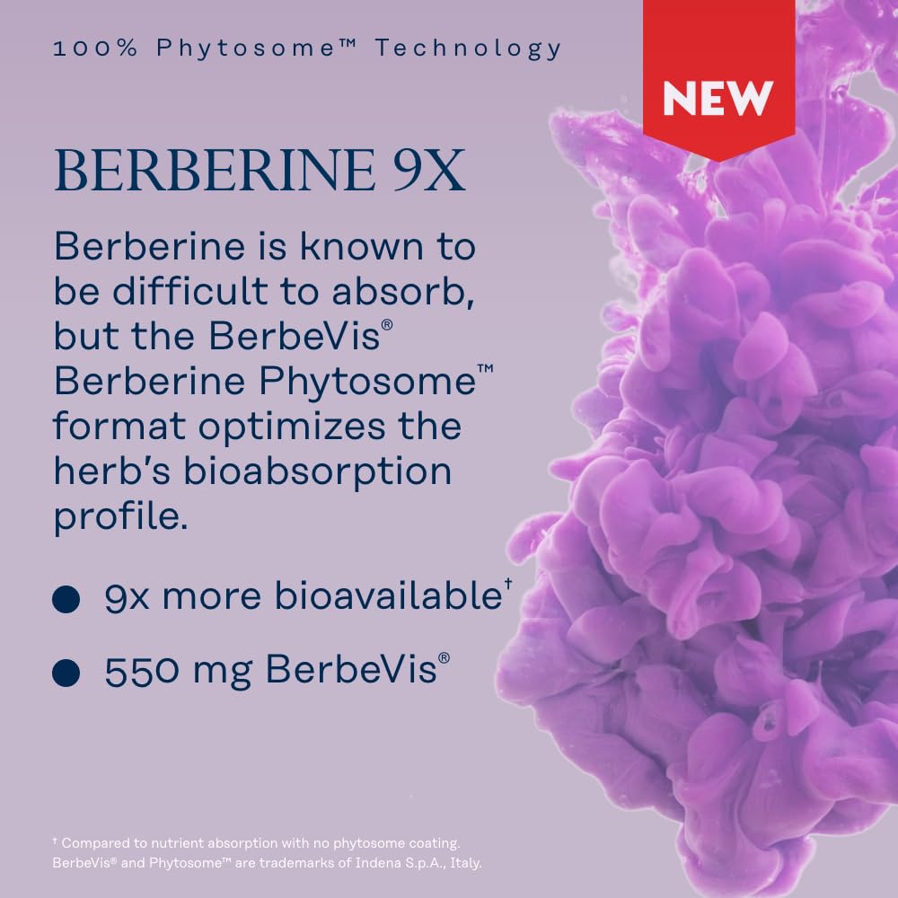 SOLARAY Berberine Phytosome absorption close up emphasizes bioavailability.