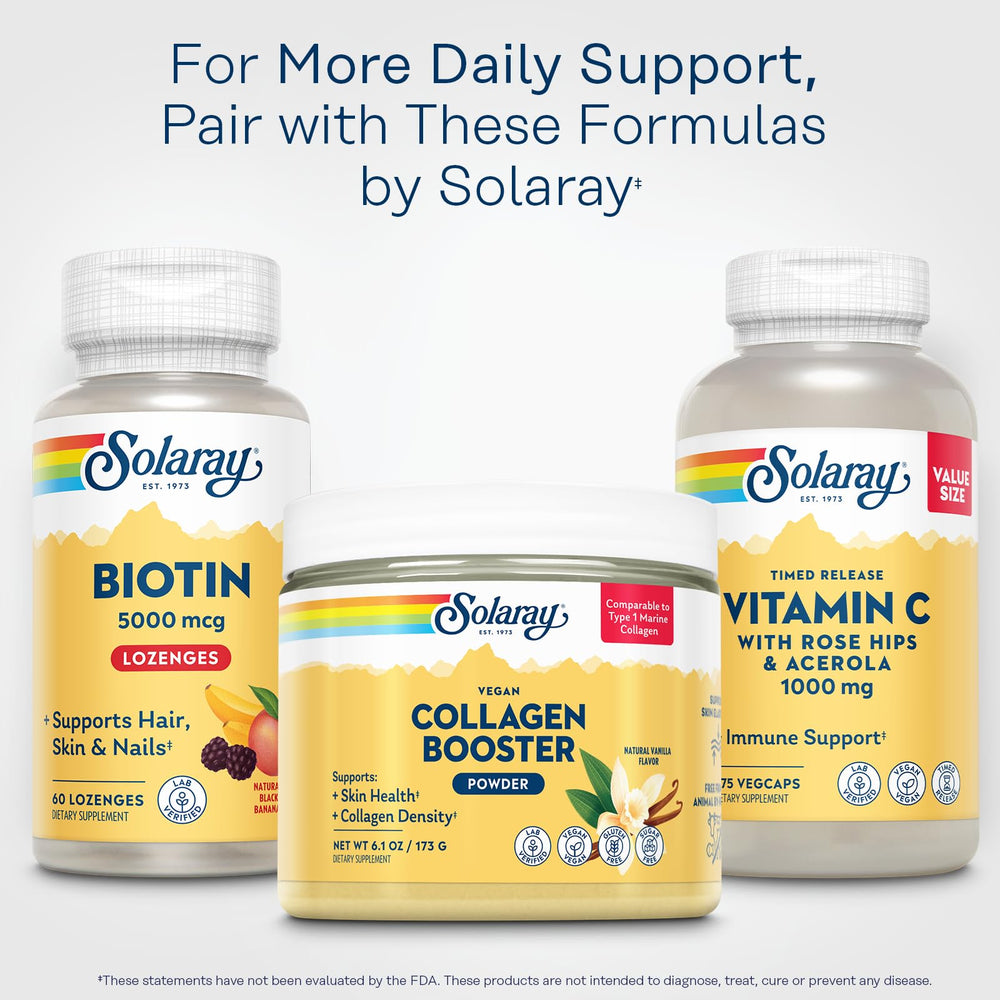 SOLARAY Biotin product tested in Utah lab to ensure quality
