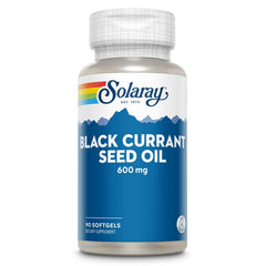 SOLARAY Black Currant Seed Oil 600 mg bottle with capsules for daily use
