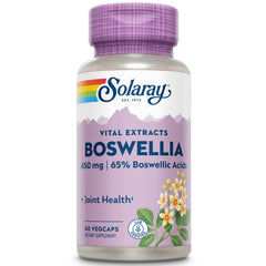 SOLARAY Boswellia capsules pack supports daily mobility.