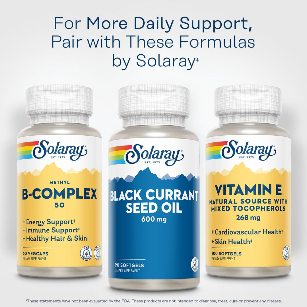 SOLARAY bottle being poured for easy daily supplementation