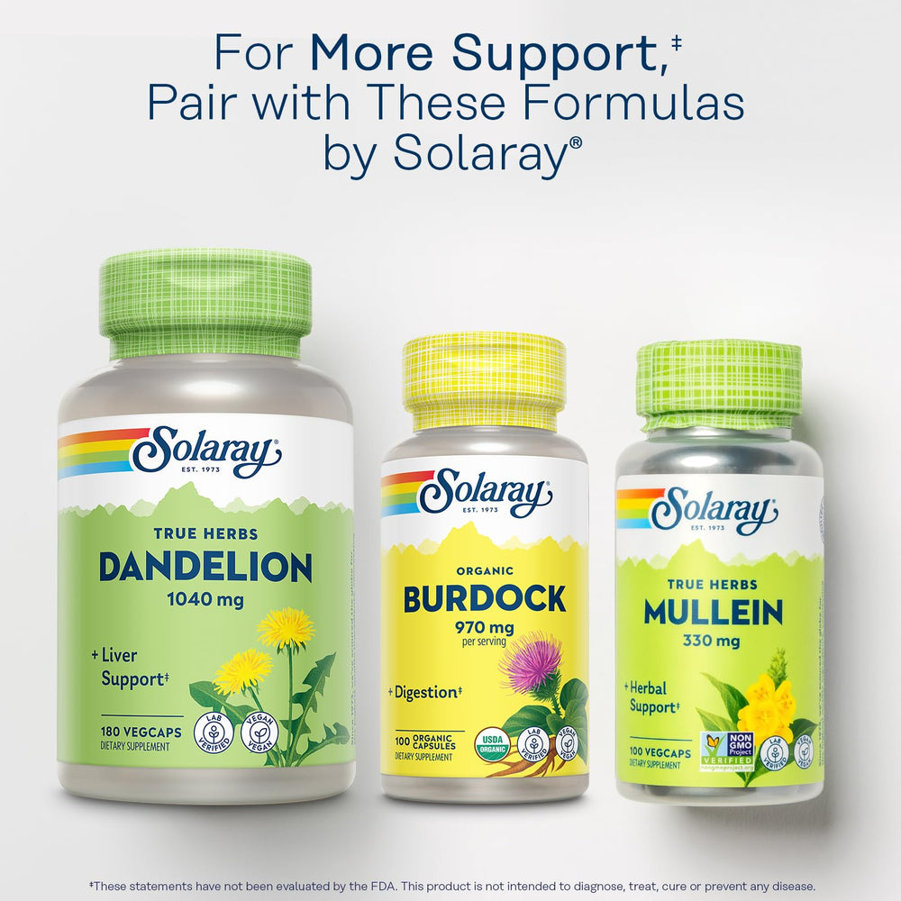 SOLARAY eco-packaging highlights sustainable bottles that support responsible sourcing.