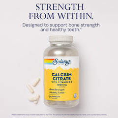 SOLARAY label shows D3 and absorption details for bone health.
