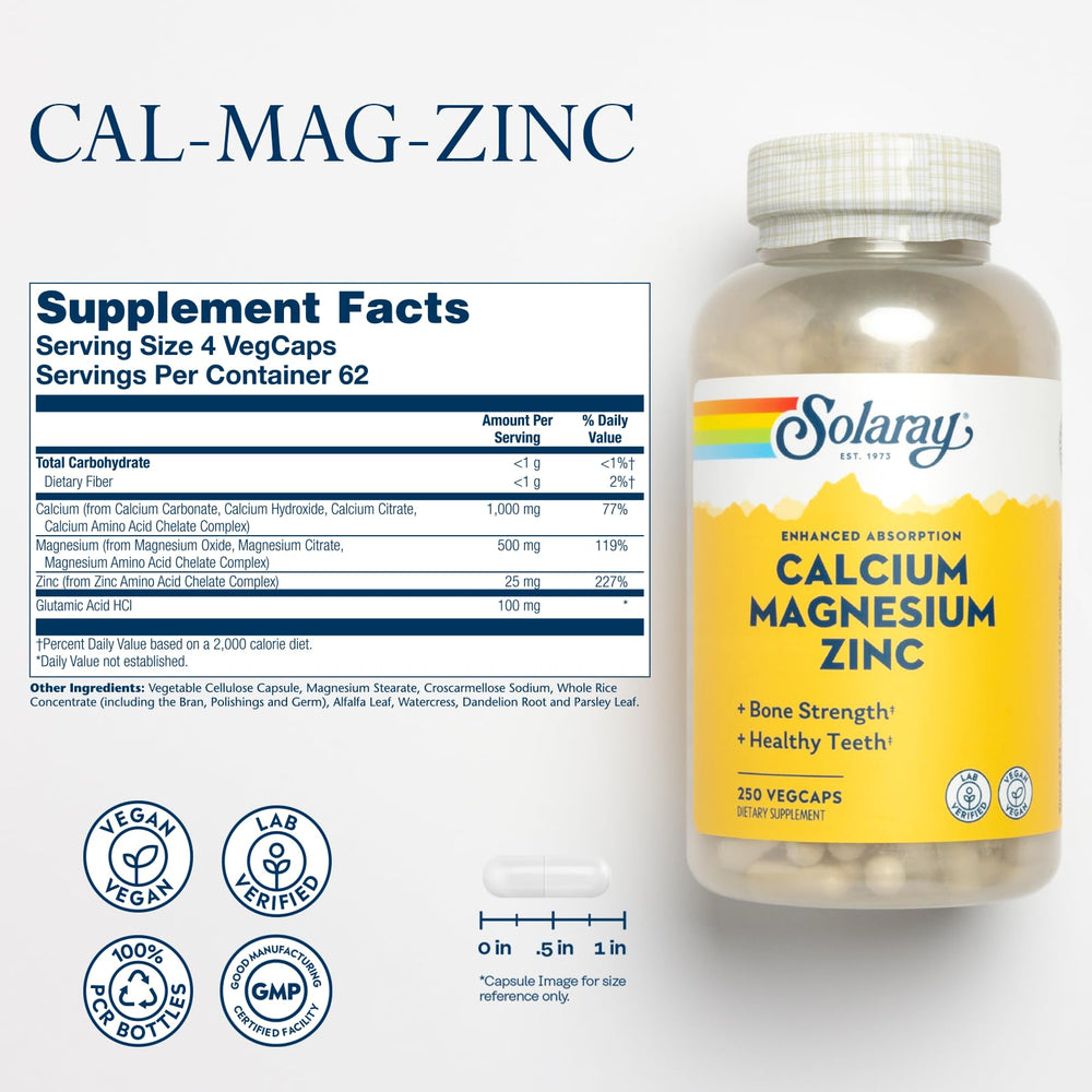 Solaray capsules close-up highlighting vegan mineral blend for everyday health.