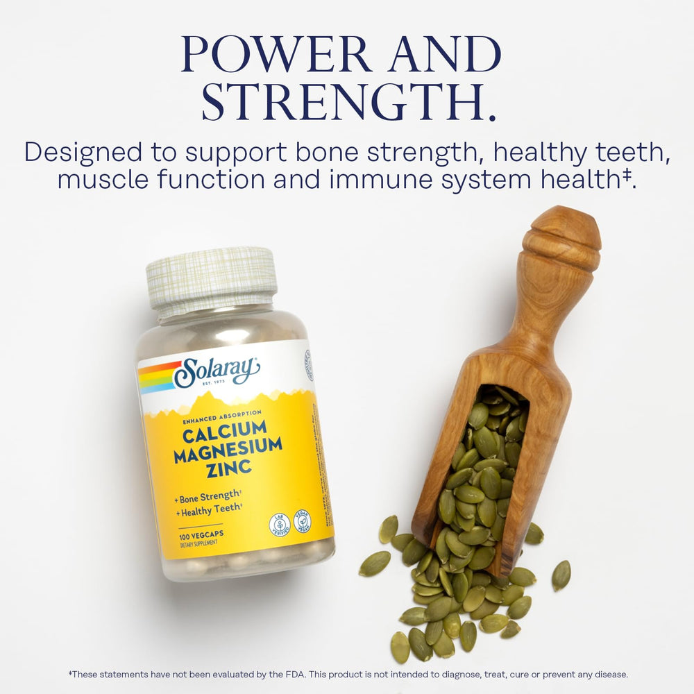 SOLARAY label shows per-serving minerals and ingredient highlights.
