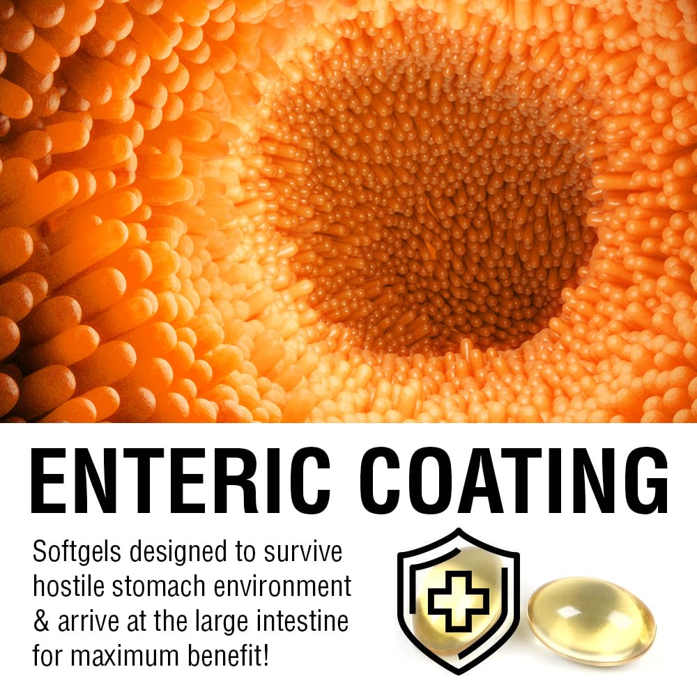Solaray capsule detail shows enteric coating for gradual release.
