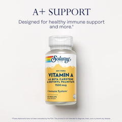 SOLARAY Carrot powder and Vitamin A blend visible on the product label.