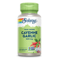 SOLARAY Cayenne Garlic 540 mg – Vegan, Non-GMO Caps with 40,000 SHU Cayenne & Garlic | 100 Servings | 60-Day Guarantee