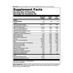 SOLARAY children's multivitamin cherry chews for easier daily use.