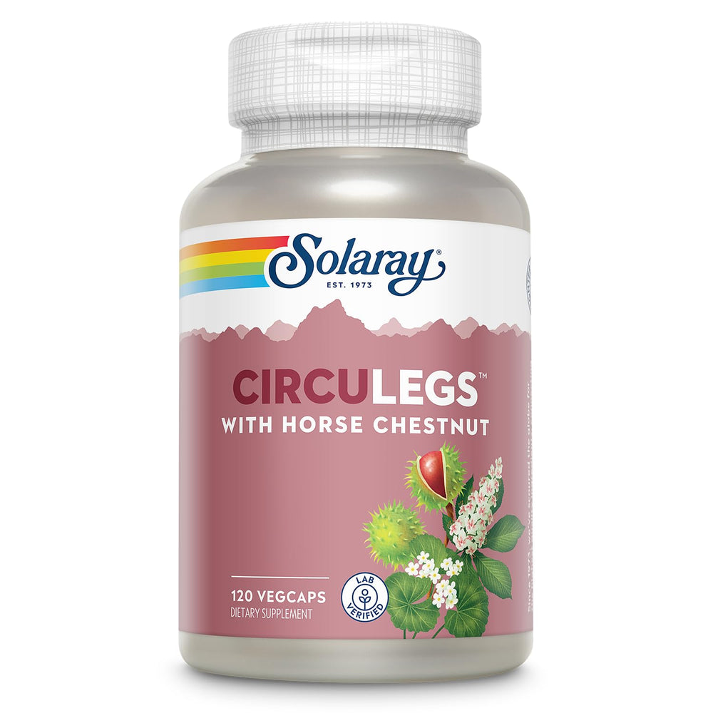 SOLARAY CircuLegs bottle showing vein support supplement for legs