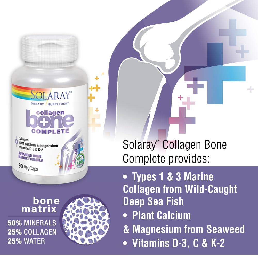 Solaray Collagen Bone Complete magnesium component shown for mineral balance