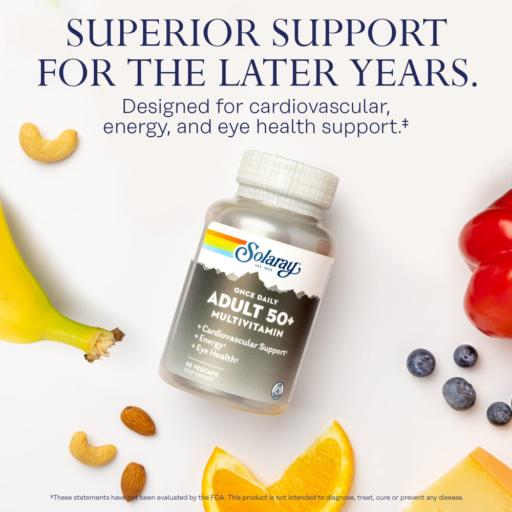 SOLARAY COQ10-LUTEIN support highlights antioxidant nutrients for daily wellness.