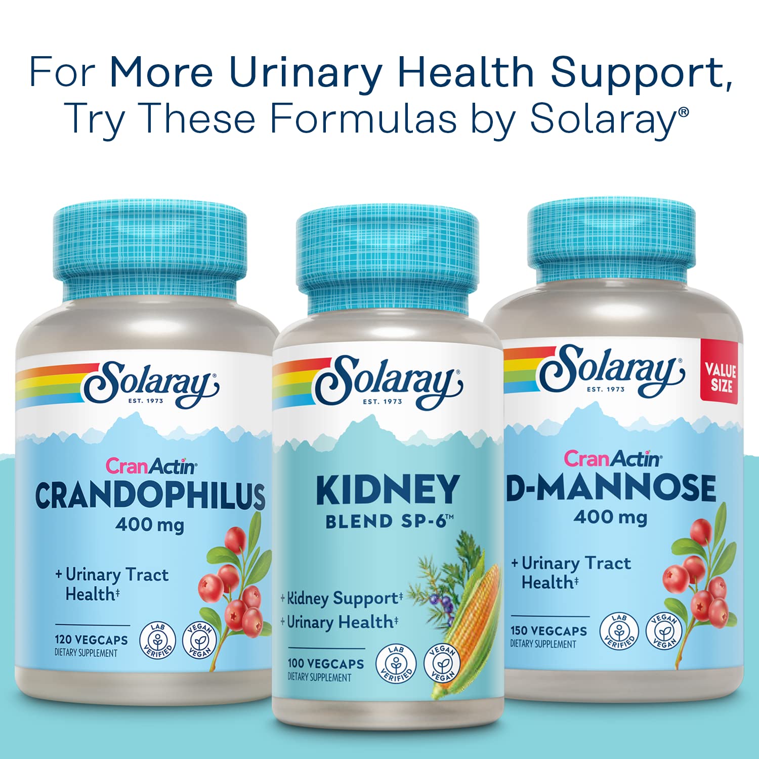 SOLARAY CranActin 60-day guarantee shown on packaging