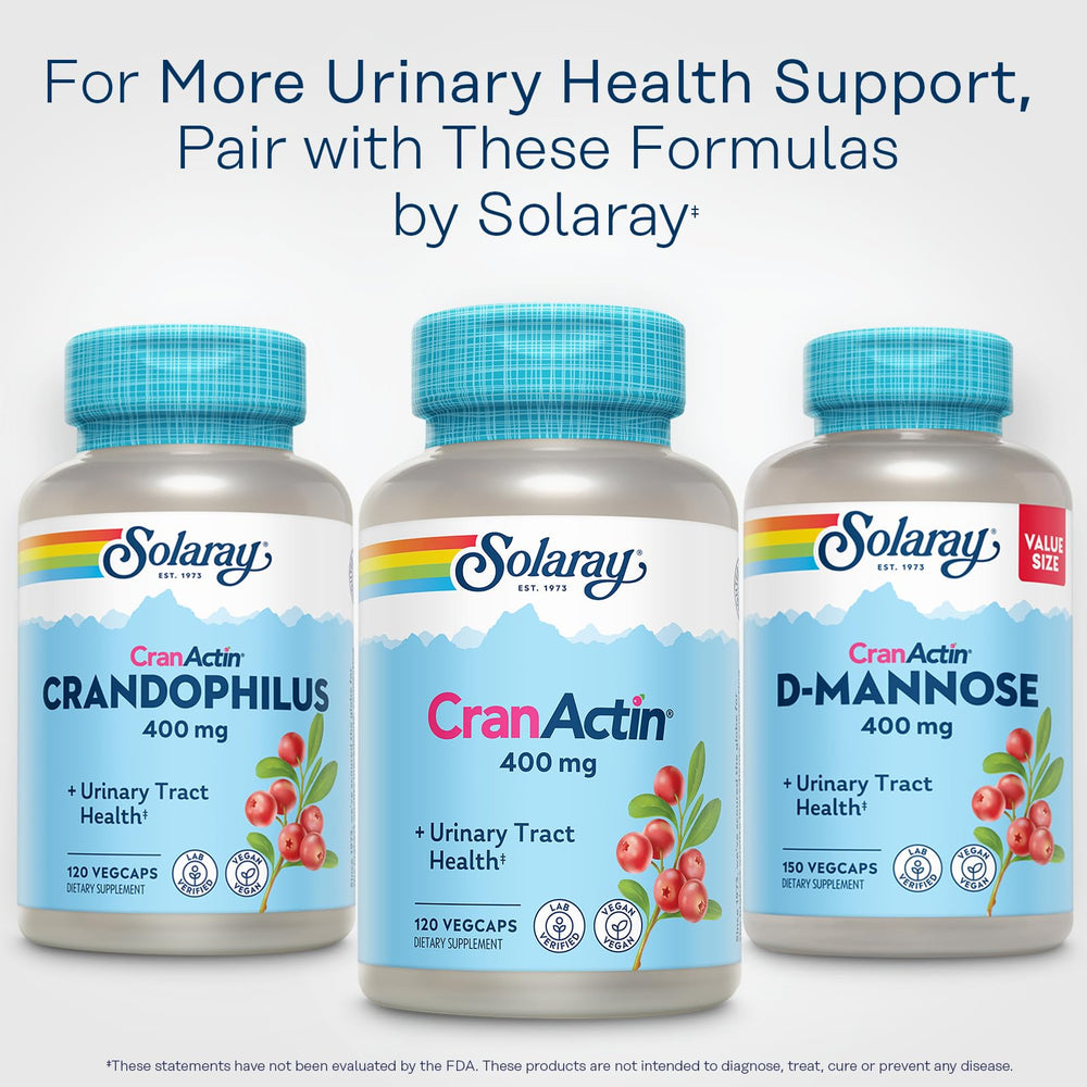 SOLARAY CranActin capsules displayed for daily use and easy routine