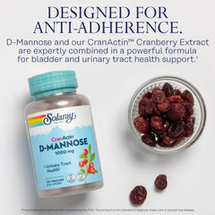 SOLARAY CranActin Cranberry Extract powder visual highlights premium daily support.