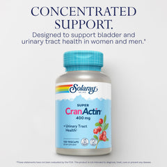 Solaray CranActin herbal blend close-up highlighting ingredients.