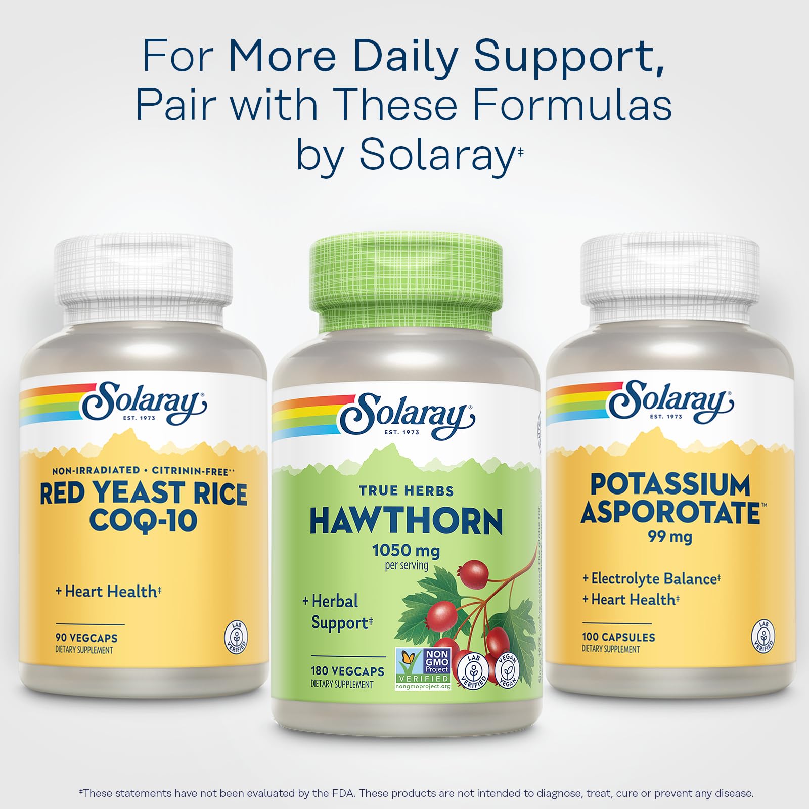 SOLARAY bottle open and pour-ready for daily use.