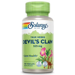 SOLARAY Devils Claw bottle front view for daily joint comfort support