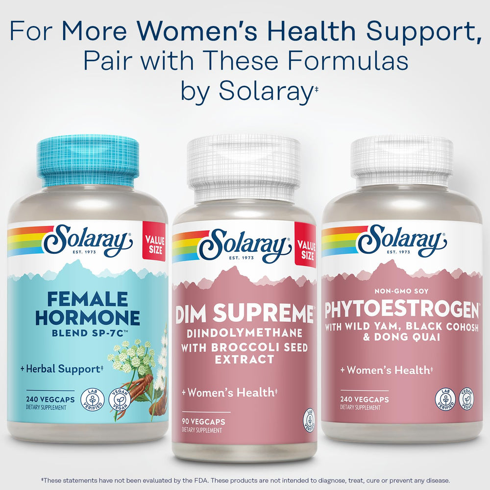 SOLARAY DIM Supreme midlife wellness concept with balanced lifestyle imagery.