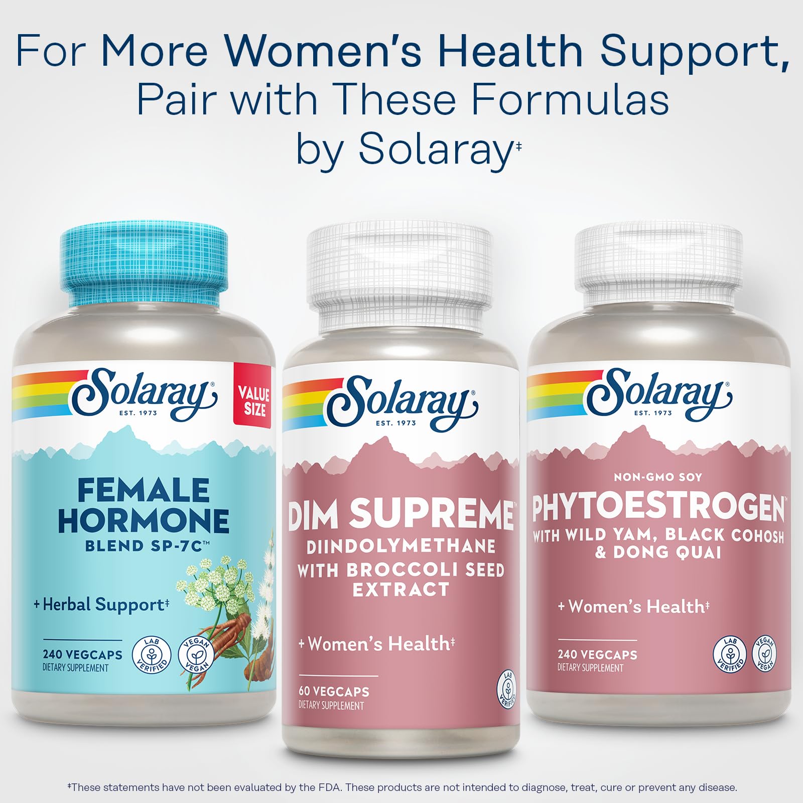 SOLARAY DIM Supreme packaging emphasizes recycled materials and sustainability.