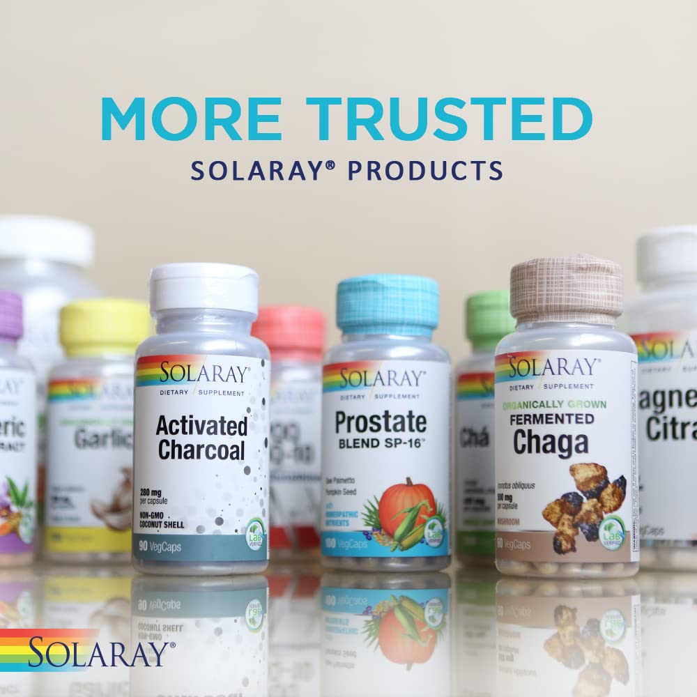SOLARAY packaging box demonstrates trusted brand visuals for this supplement