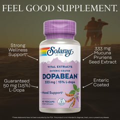 SOLARAY Dopabean with alpha-galactosidase supports carbohydrate digestion