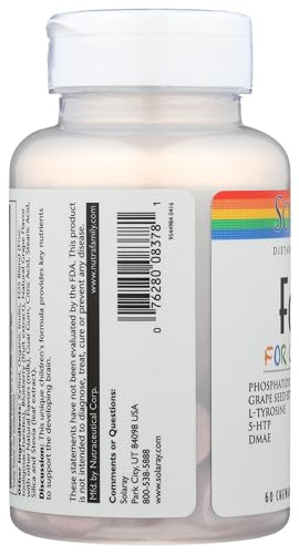 SOLARAY Focus for Children dispensing scene illustrates simple daily supplementation.