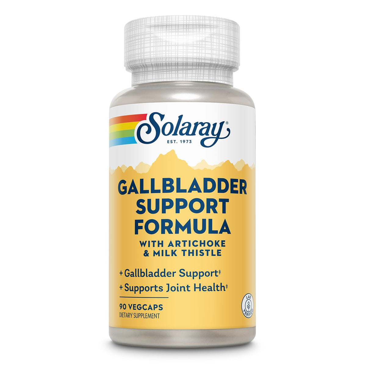 SOLARAY Gallbladder Support bottle hero showcased for daily gallbladder care