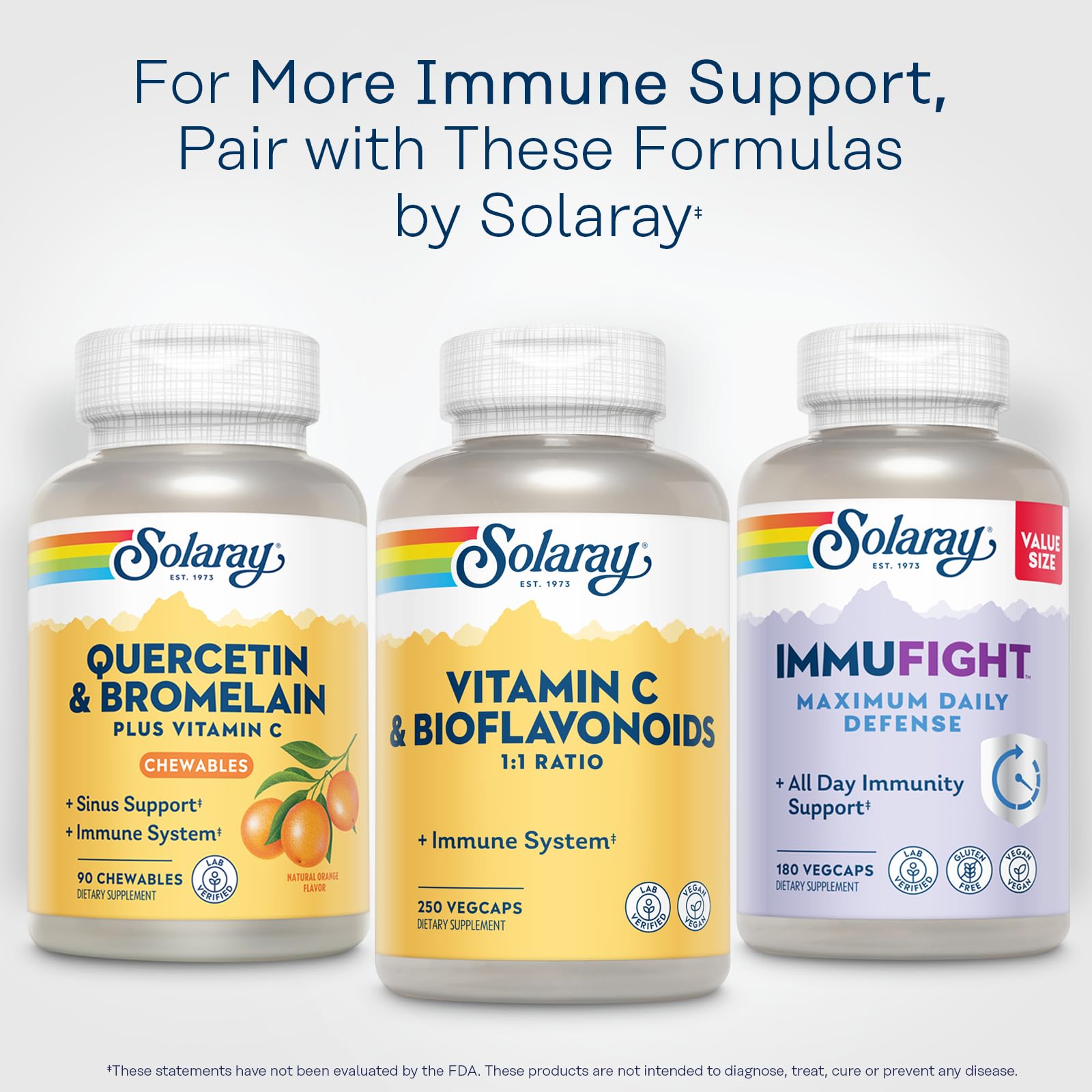 SOLARAY in-house Utah lab seal signals tested purity and potency