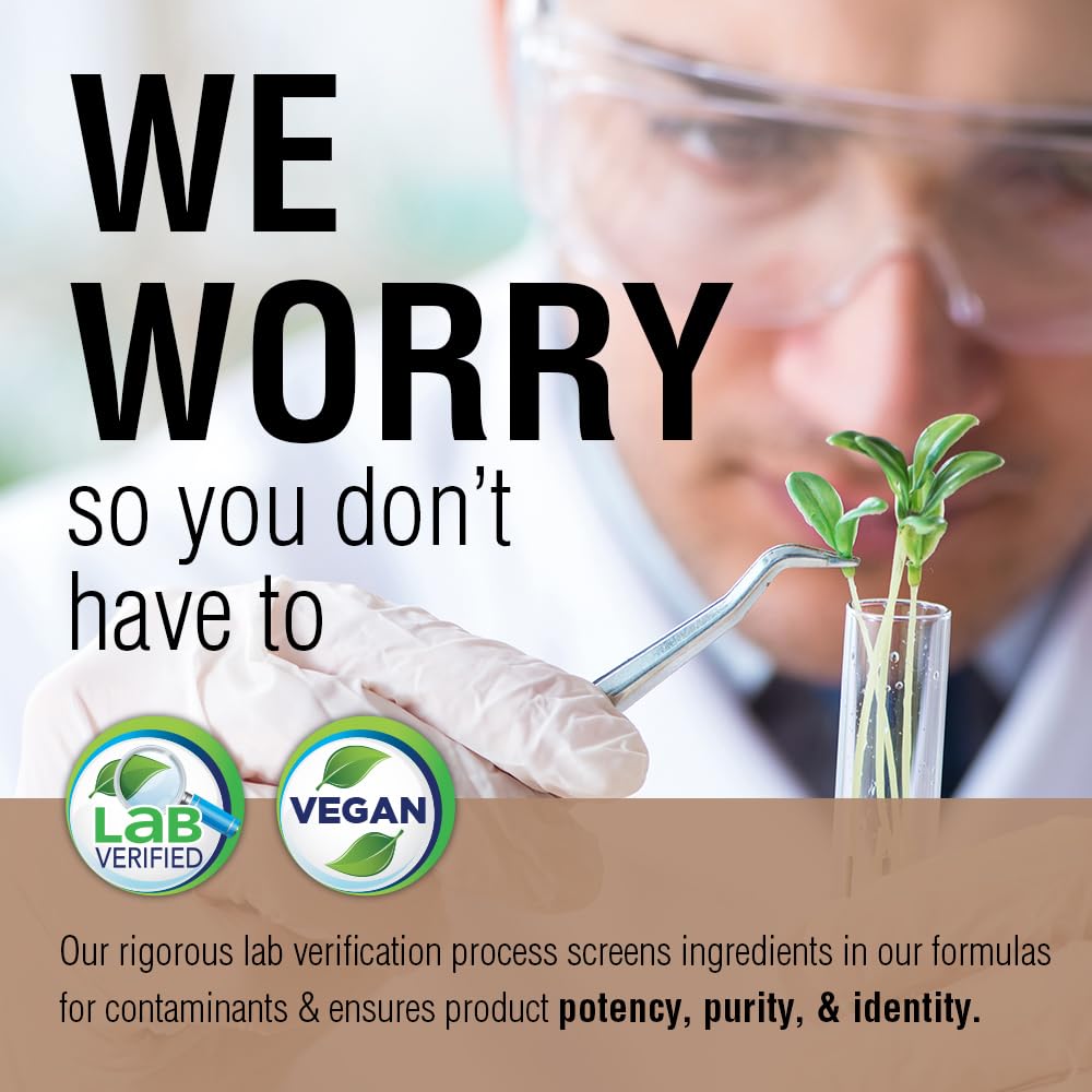 Lab verification seal communicates potency and purity.
