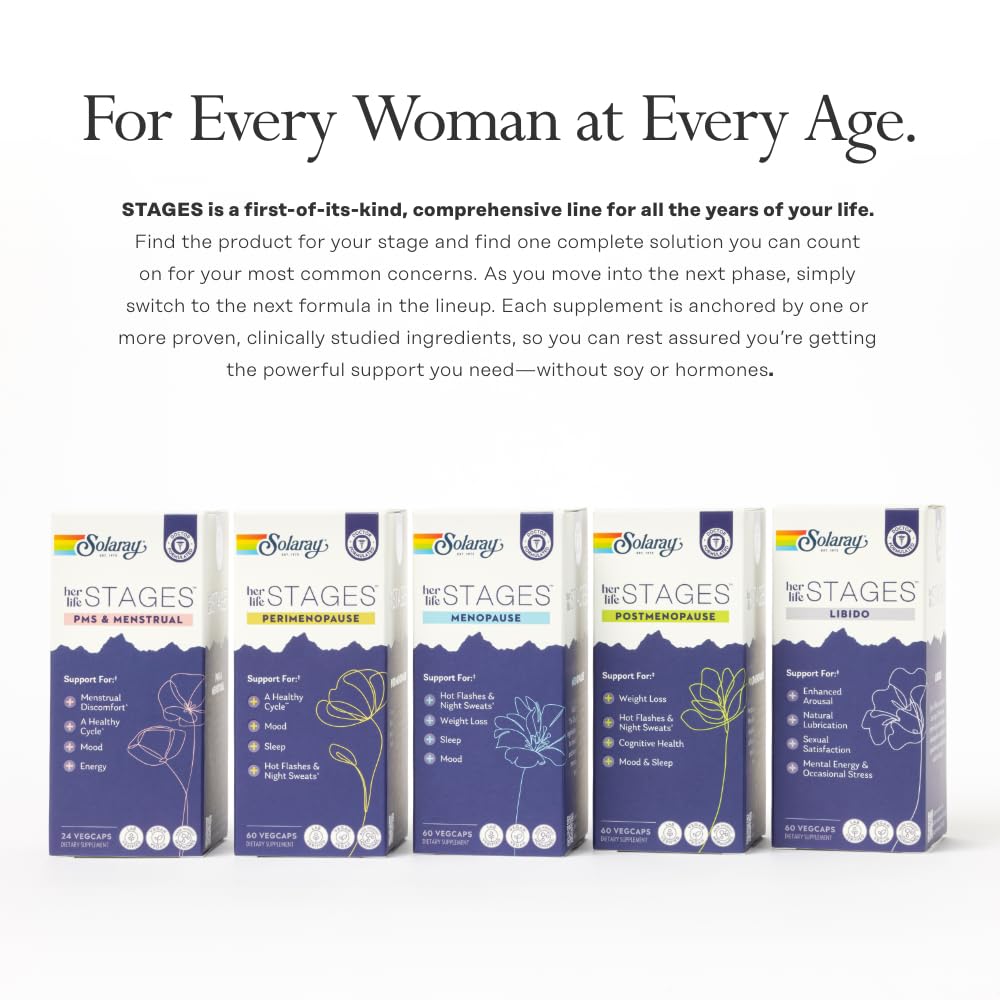 SOLARAY Libido her Life Stages recycled bottle image emphasizes sustainable packaging.