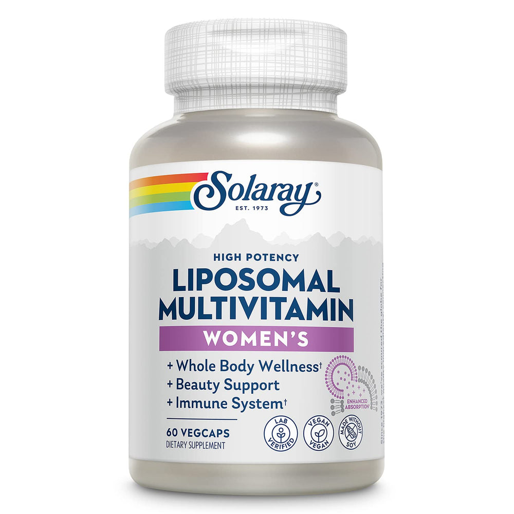 SOLARAY Liposomal Multivitamin for Women bottle for daily wellness support