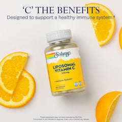 Solaray Liposomal Vitamin C fatty acid blend emphasizes enhanced bioavailability