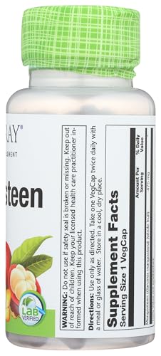 SOLARAY Mangosteen bottle on a clean table for daily wellness routine
