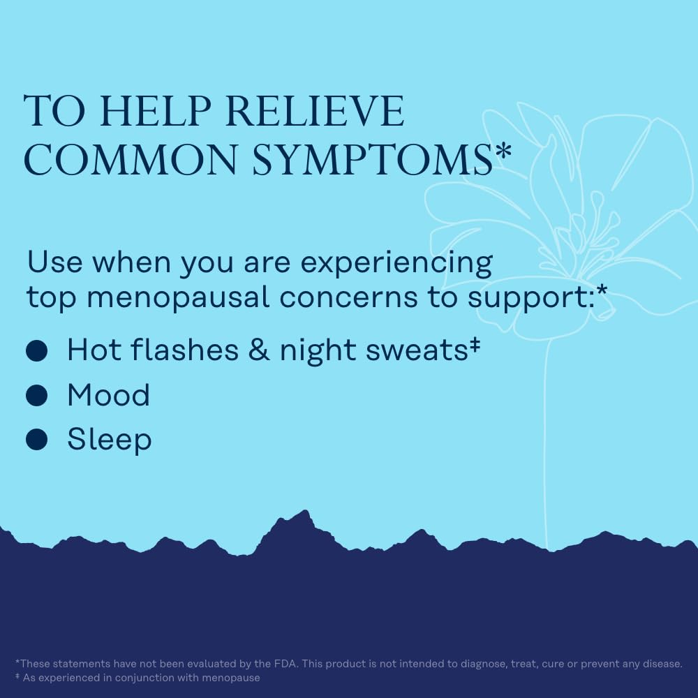 Solaray Menopause Stages label information highlights hormone-free, gluten-free vegan formula.