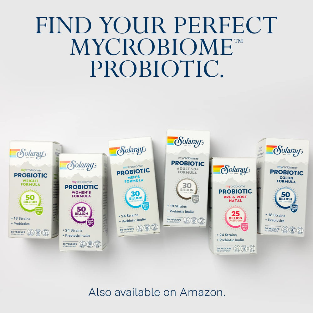 SOLARAY Mycrobiome serving suggestion for easy daily intake.