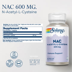 SOLARAY NAC VegCap close-up for convenient daily capsule.