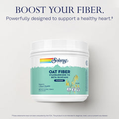 Solaray Oat Fiber being stirred into a smoothie for extra fiber and texture.